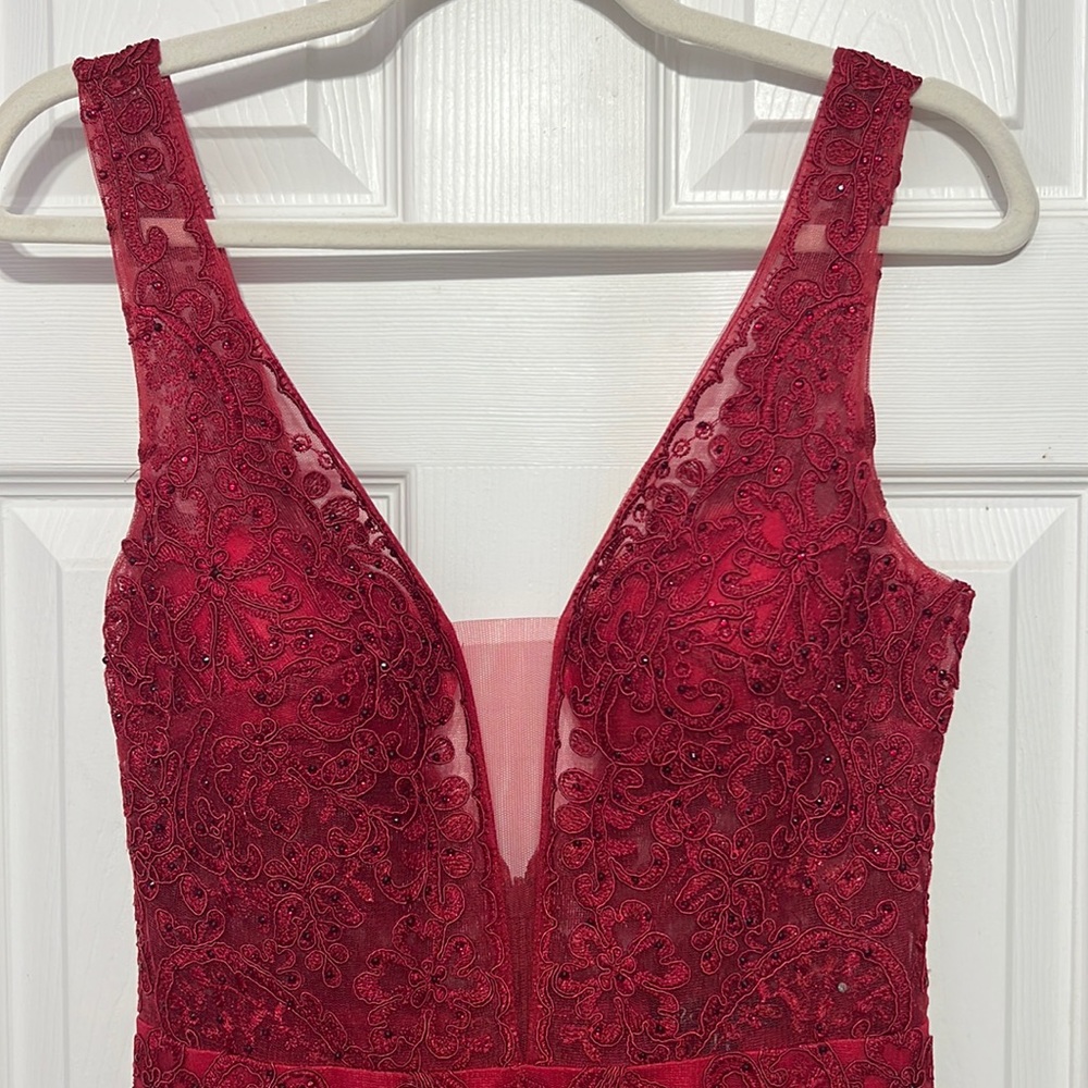 Sexy Red Ball Gown Sz M - Saved By The Dress Boutique